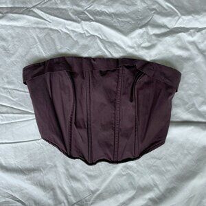 KENDALL + KYLIE Dark Purple Corset Crop Top 💜